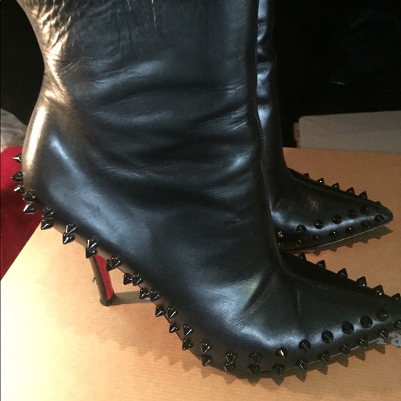 louboutin spiked booties